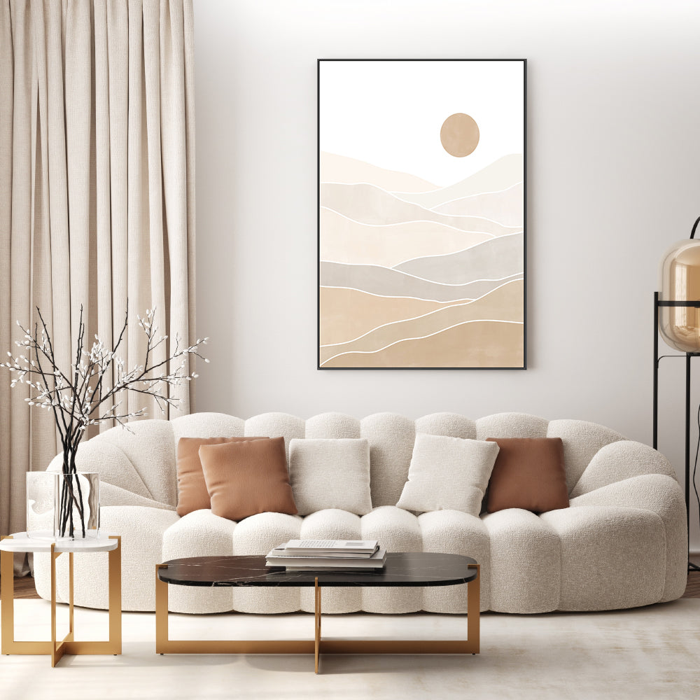 wall-art-print-canvas-poster-framed-Beige Horizons , By Elena Ristova-GIOIA-WALL-ART