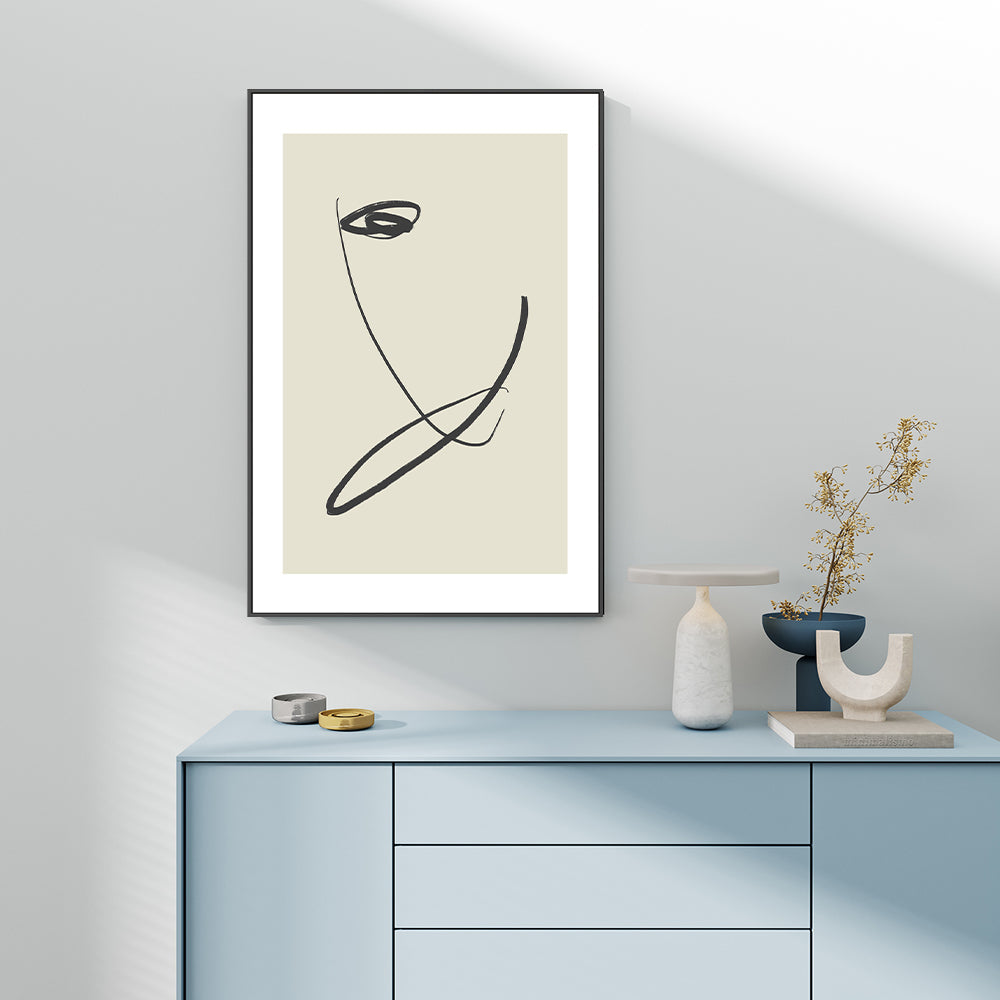 wall-art-print-canvas-poster-framed-Beige Nordic Abstract , By Karine Tonial Grimm-GIOIA-WALL-ART