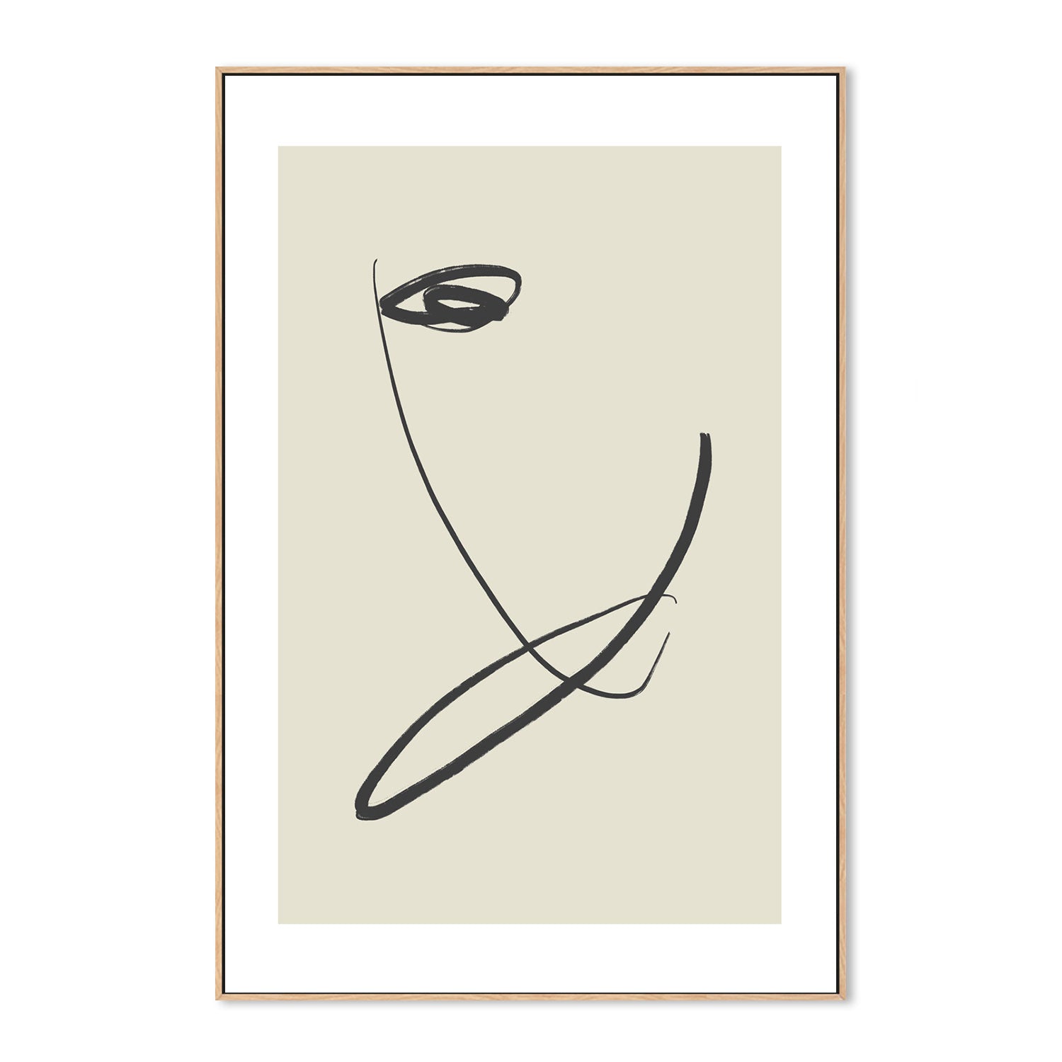 wall-art-print-canvas-poster-framed-Beige Nordic Abstract , By Karine Tonial Grimm-GIOIA-WALL-ART