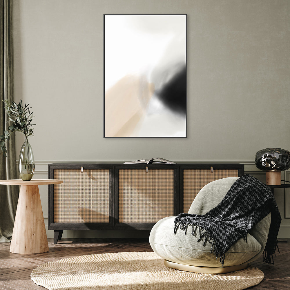 wall-art-print-canvas-poster-framed-Beige Nuance, Style B-GIOIA-WALL-ART