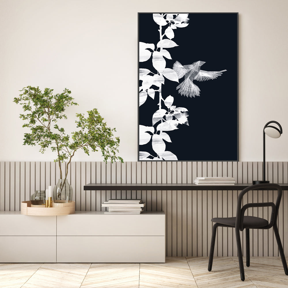 wall-art-print-canvas-poster-framed-Bird Botanical, Style B , By Danushka Abeygoda-GIOIA-WALL-ART