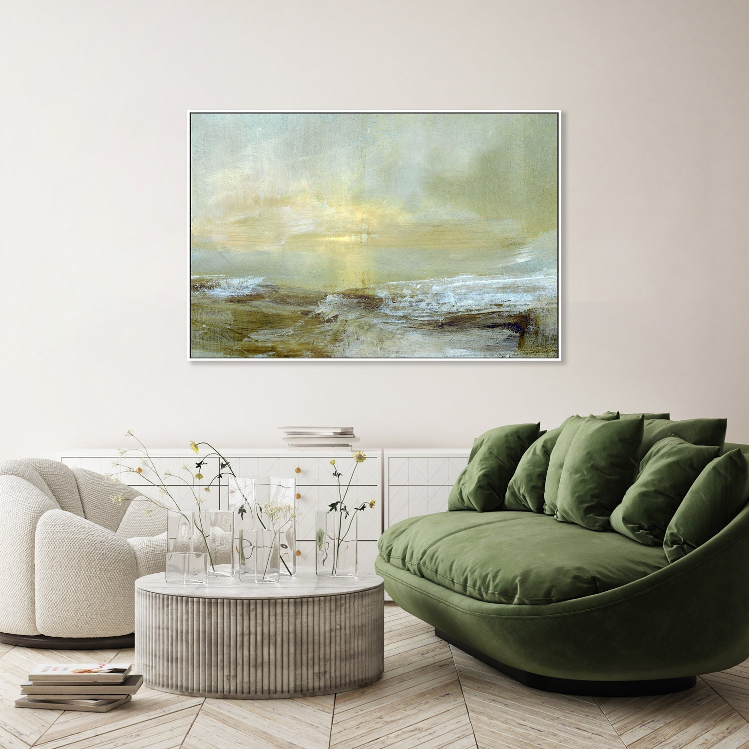 wall-art-print-canvas-poster-framed-Biscay Sunset , By Dan Hobday, Exclusive To Gioia-by-Dan Hobday Artwork Exclusive To Gioia-Gioia Wall Art