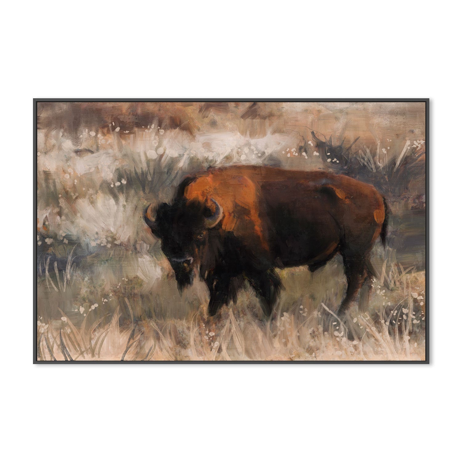 wall-art-print-canvas-poster-framed-Bison Range , By Nina Blue-3