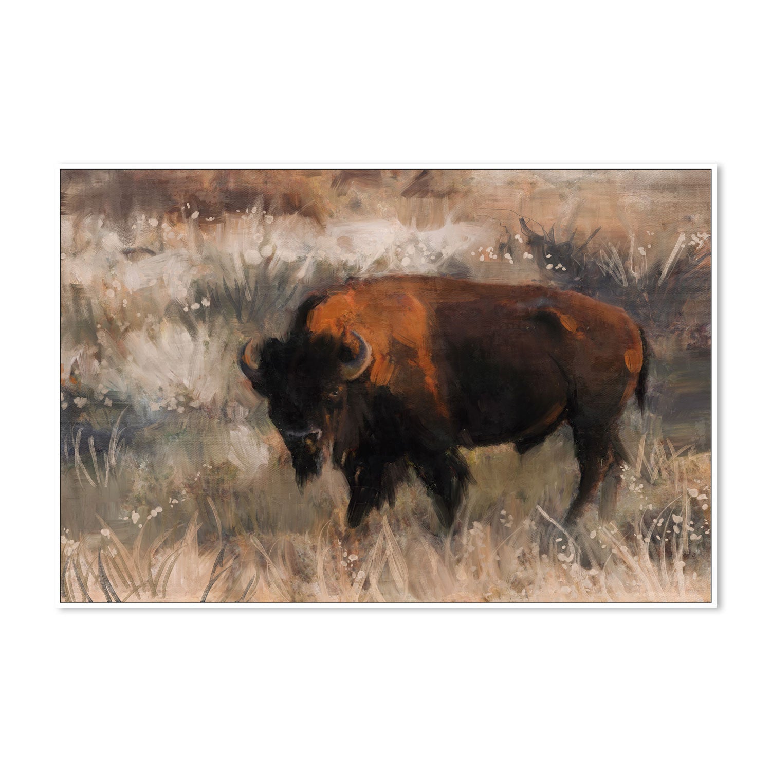 wall-art-print-canvas-poster-framed-Bison Range , By Nina Blue-5