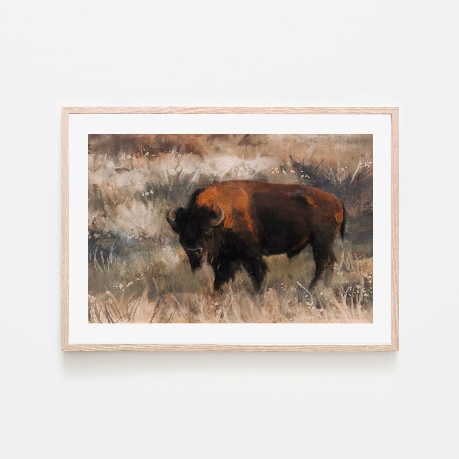 wall-art-print-canvas-poster-framed-Bison Range , By Nina Blue-6