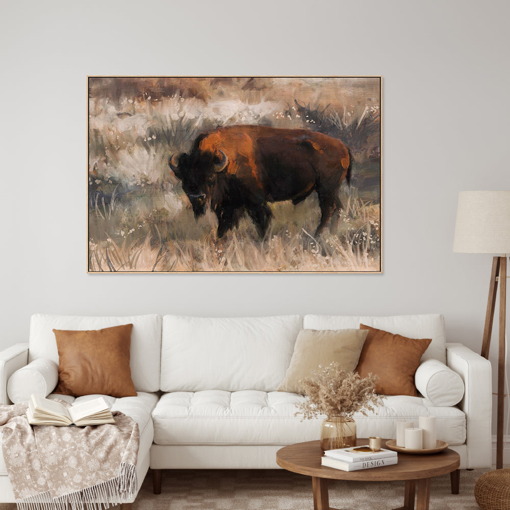 wall-art-print-canvas-poster-framed-Bison Range , By Nina Blue-7