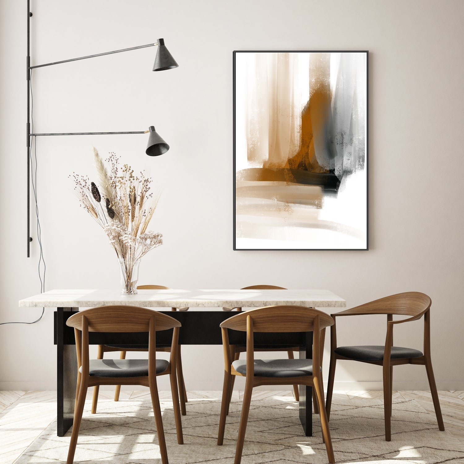 wall-art-print-canvas-poster-framed-Black and Brown Changes , By Karine Tonial Grimm-GIOIA-WALL-ART