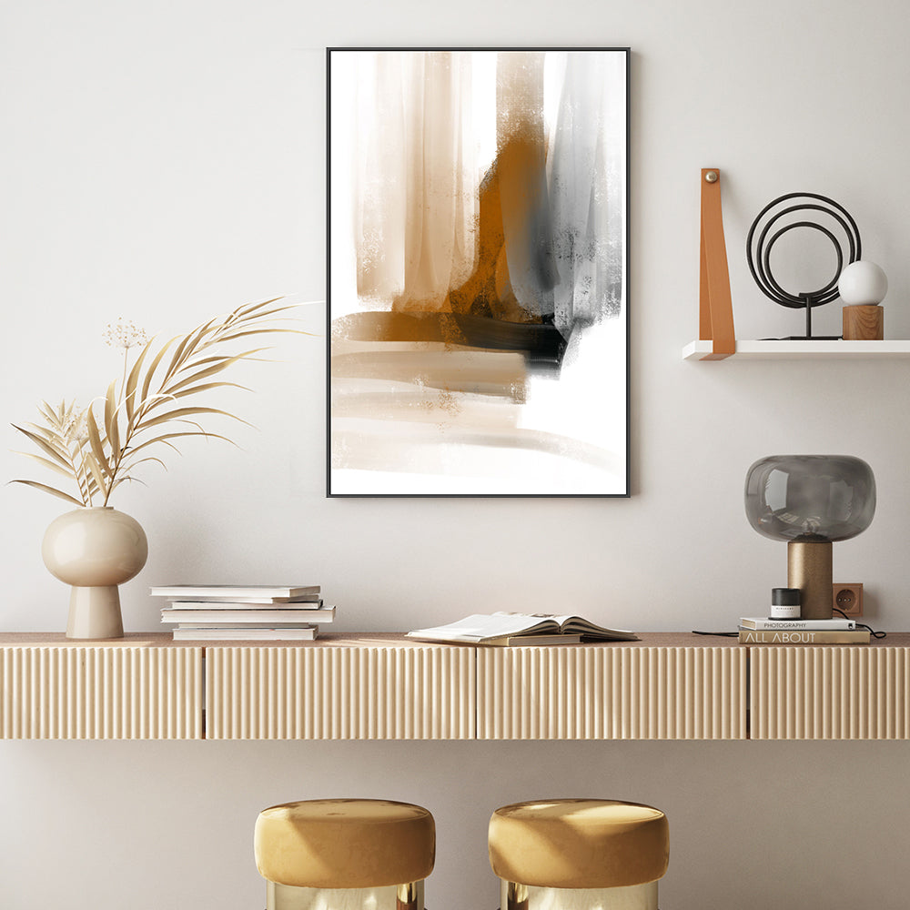 wall-art-print-canvas-poster-framed-Black and Brown Changes , By Karine Tonial Grimm-GIOIA-WALL-ART