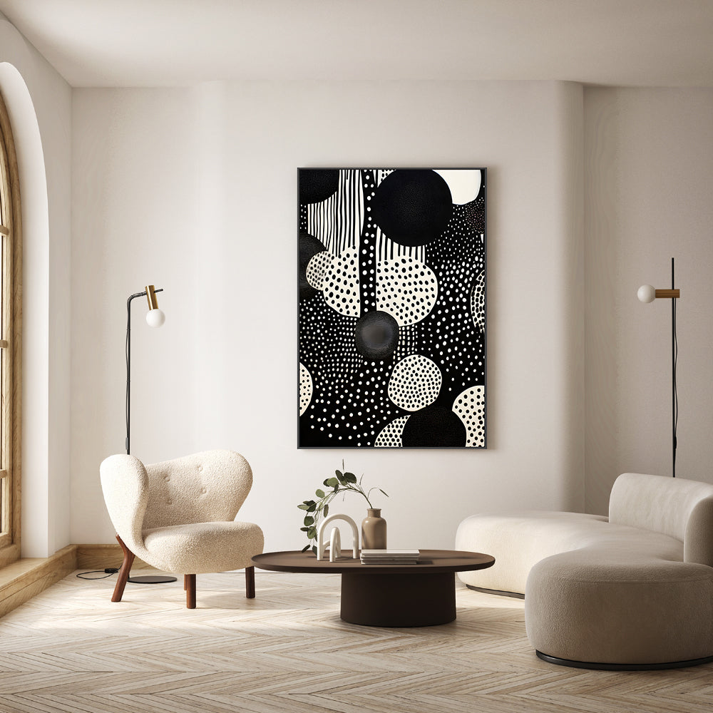 wall-art-print-canvas-poster-framed-Black and white abstract-7