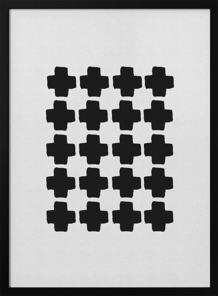 wall-art-print-canvas-poster-framed-Black and White Abstract , By Orara Studio-3