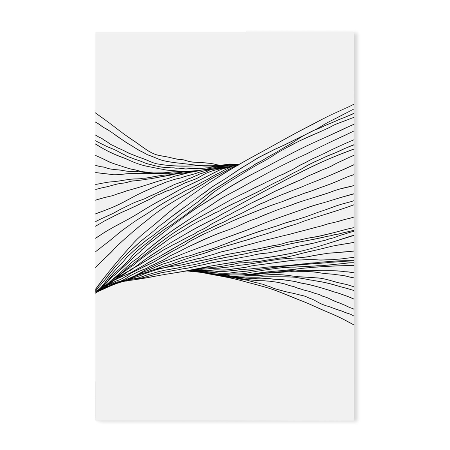 wall-art-print-canvas-poster-framed-Black Lines, Style A, B & C, Set Of 3-GIOIA-WALL-ART