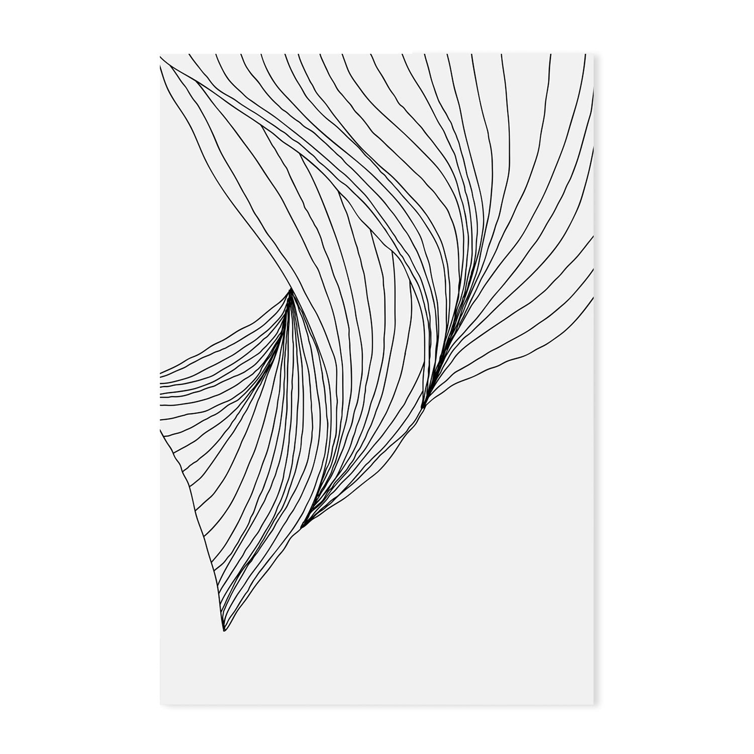 wall-art-print-canvas-poster-framed-Black Lines, Style B-GIOIA-WALL-ART