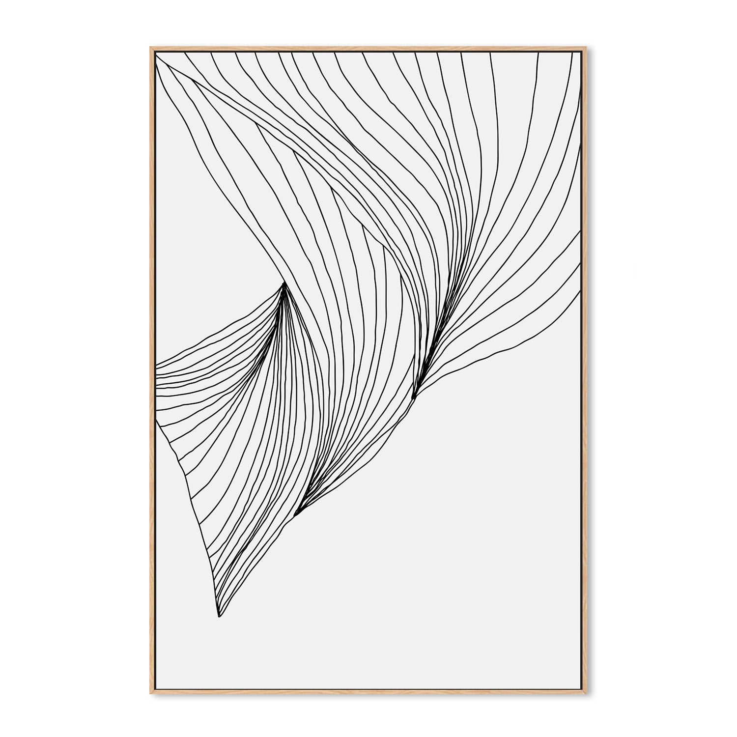 wall-art-print-canvas-poster-framed-Black Lines, Style B-GIOIA-WALL-ART