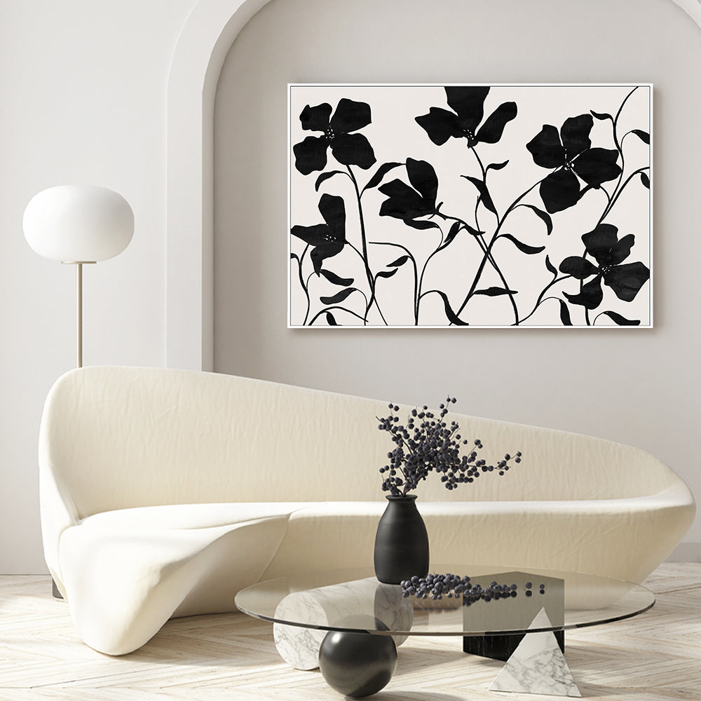 wall-art-print-canvas-poster-framed-Black Poppies, Style A , By Nina Blue-7