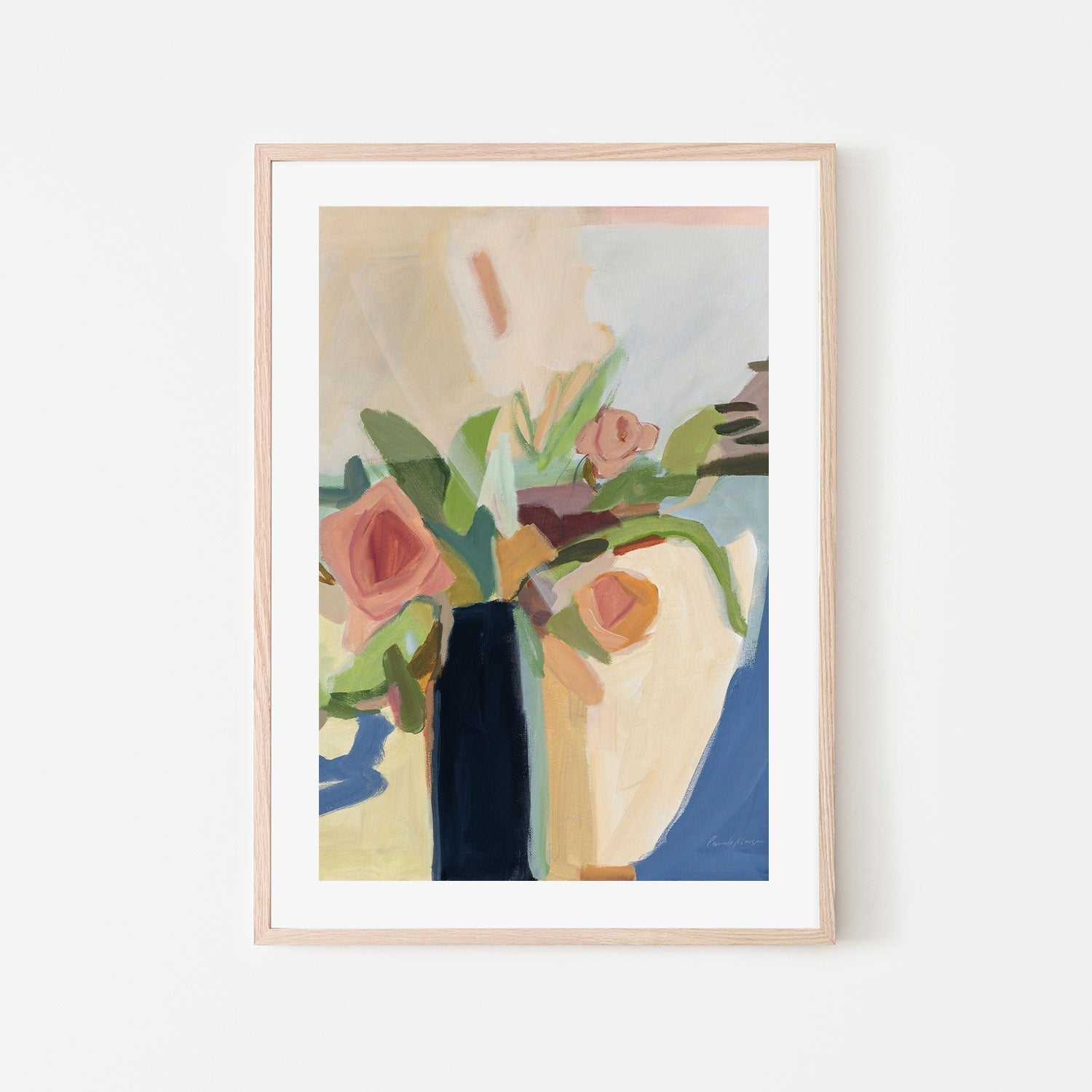 wall-art-print-canvas-poster-framed-Black Vase-by-Pamela Munger-Gioia Wall Art