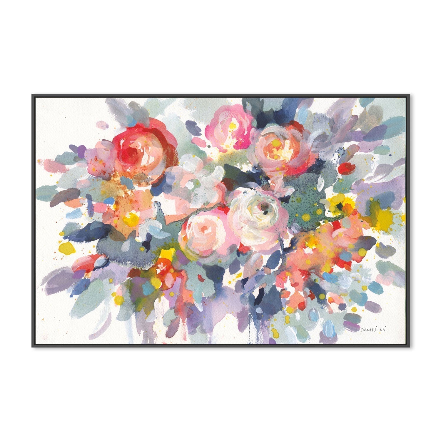 wall-art-print-canvas-poster-framed-Bloom Burst-by-Danhui Nai-Gioia Wall Art