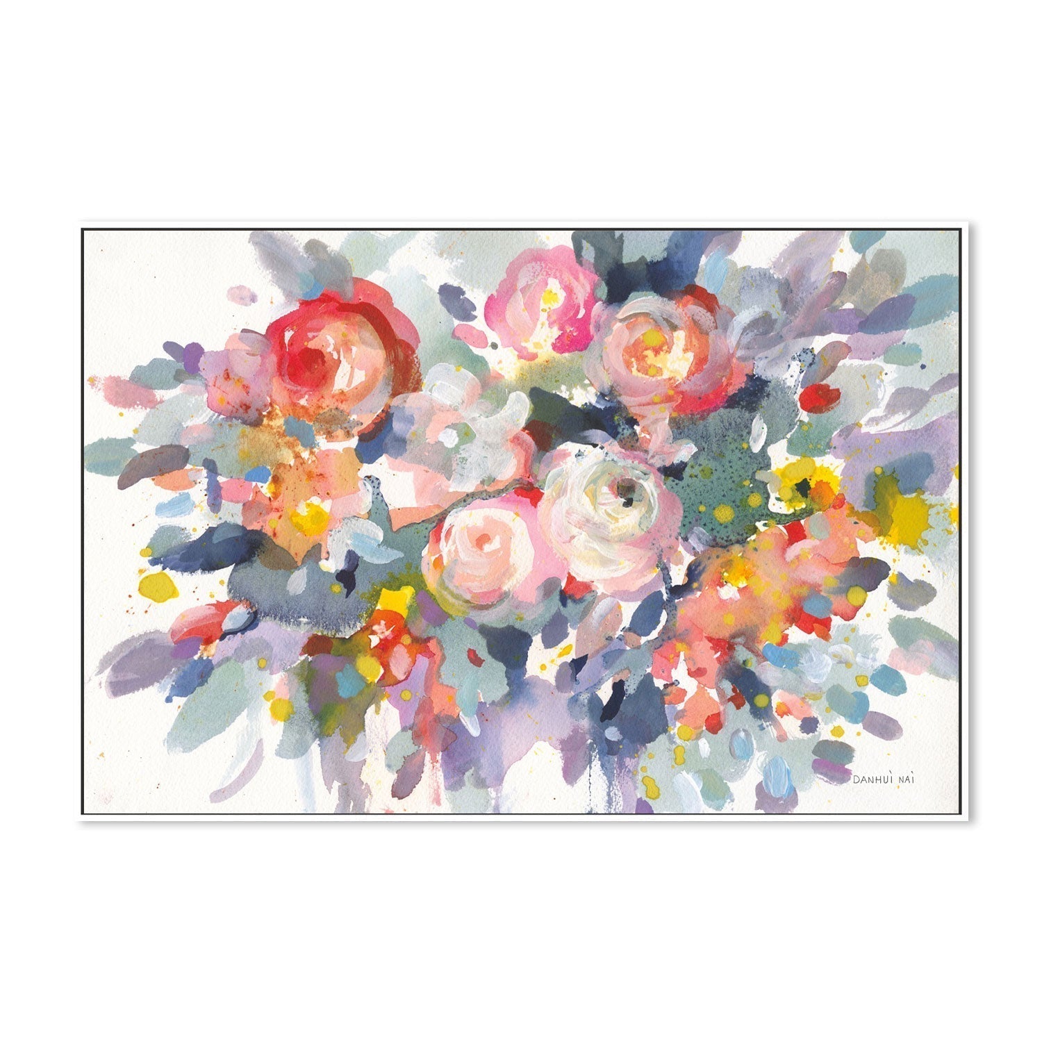 wall-art-print-canvas-poster-framed-Bloom Burst-by-Danhui Nai-Gioia Wall Art