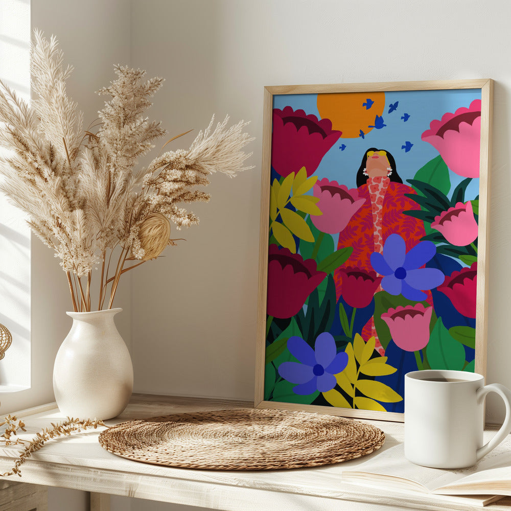 wall-art-print-canvas-poster-framed-Bloom Embrace , By Rafaela Mascaro-2