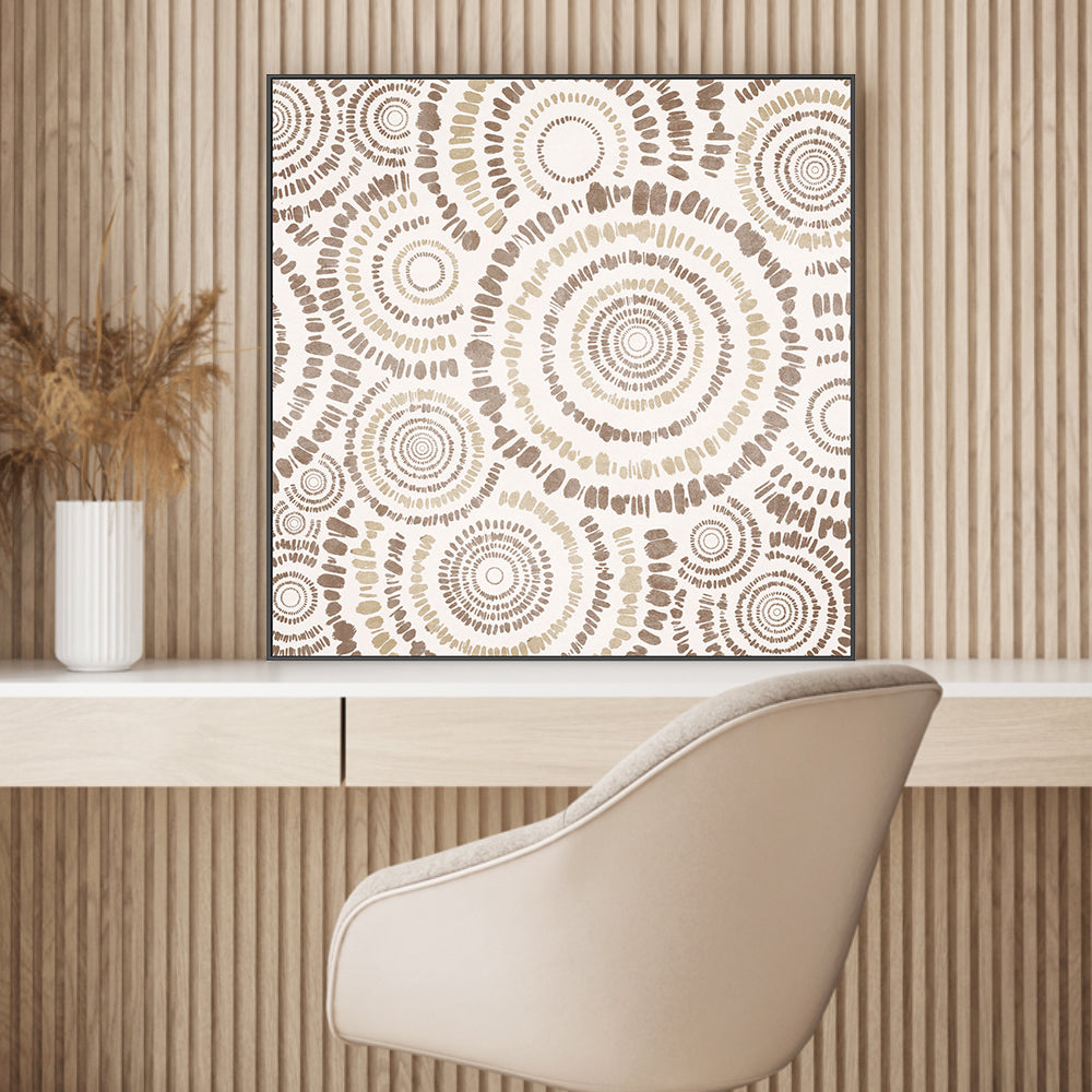 wall-art-print-canvas-poster-framed-Bloom In Beige , By Emel Tunaboylu-GIOIA-WALL-ART