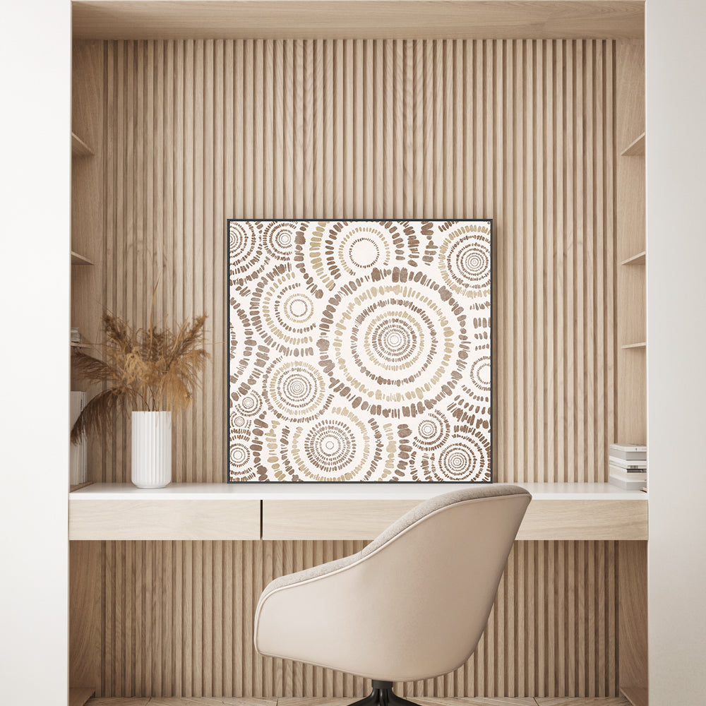 wall-art-print-canvas-poster-framed-Bloom In Beige , By Emel Tunaboylu-GIOIA-WALL-ART