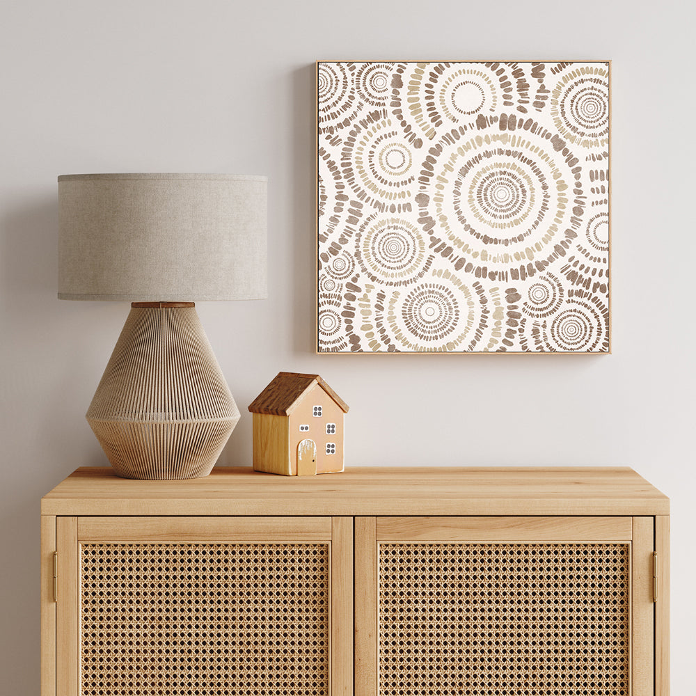 wall-art-print-canvas-poster-framed-Bloom In Beige , By Emel Tunaboylu-GIOIA-WALL-ART