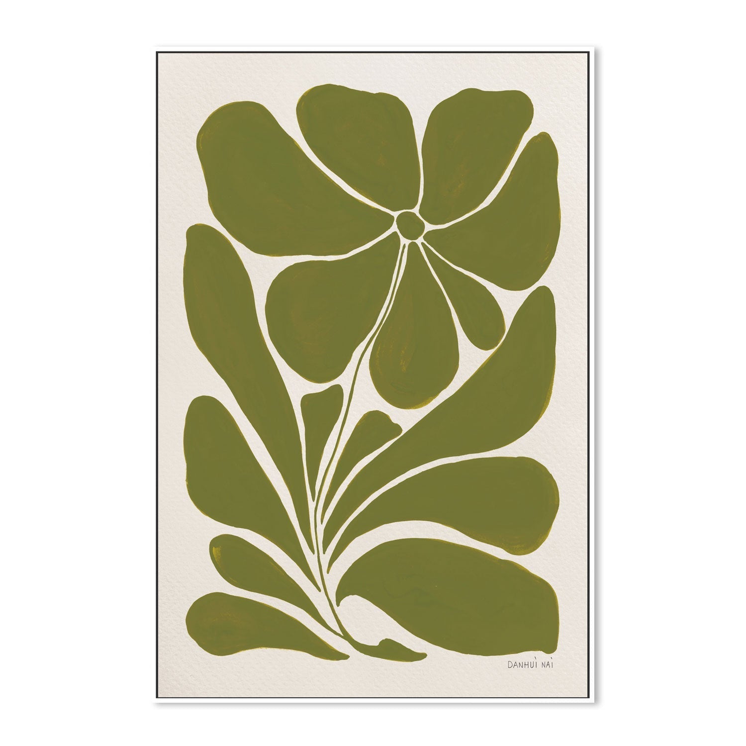 wall-art-print-canvas-poster-framed-Blooming Joy Green, Style A , By Danhui Nai-GIOIA-WALL-ART