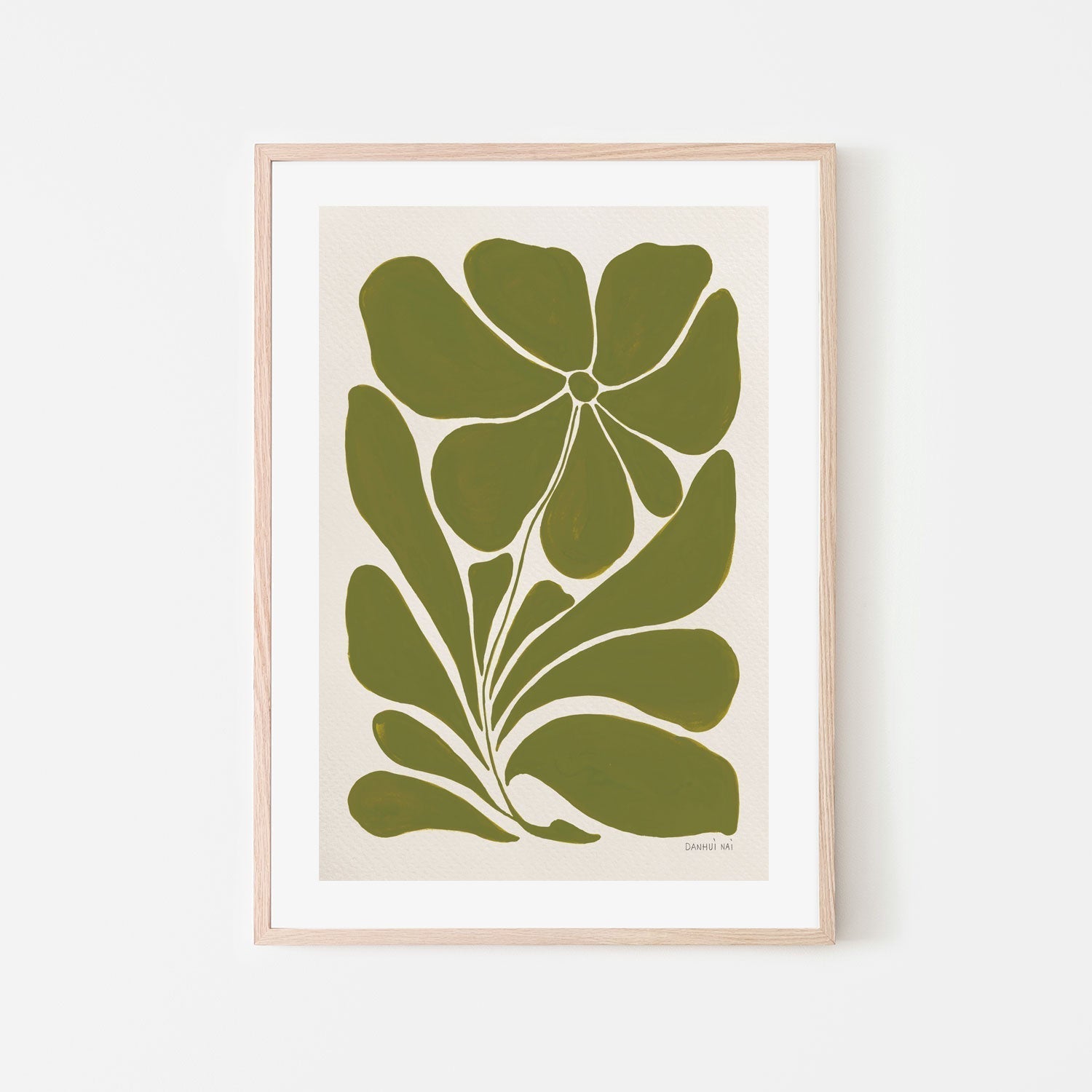 wall-art-print-canvas-poster-framed-Blooming Joy Green, Style A , By Danhui Nai-GIOIA-WALL-ART