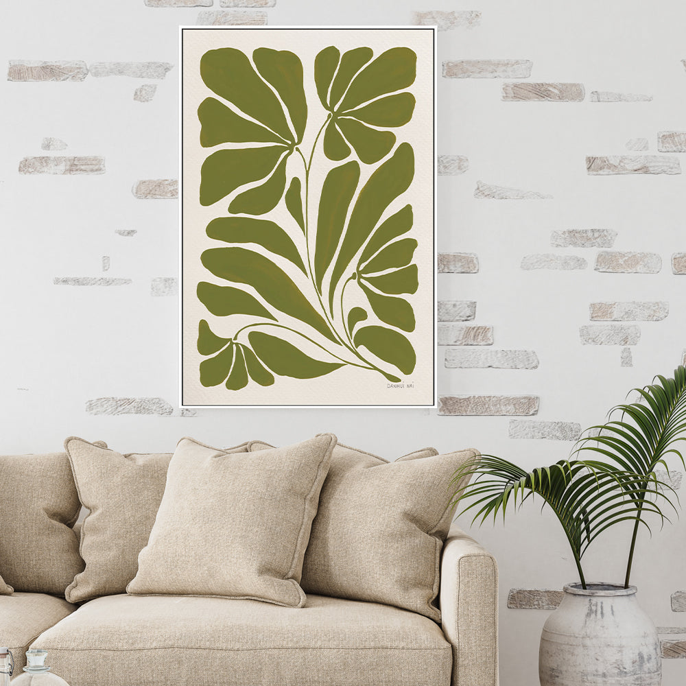 wall-art-print-canvas-poster-framed-Blooming Joy Green, Style B , By Danhui Nai-GIOIA-WALL-ART