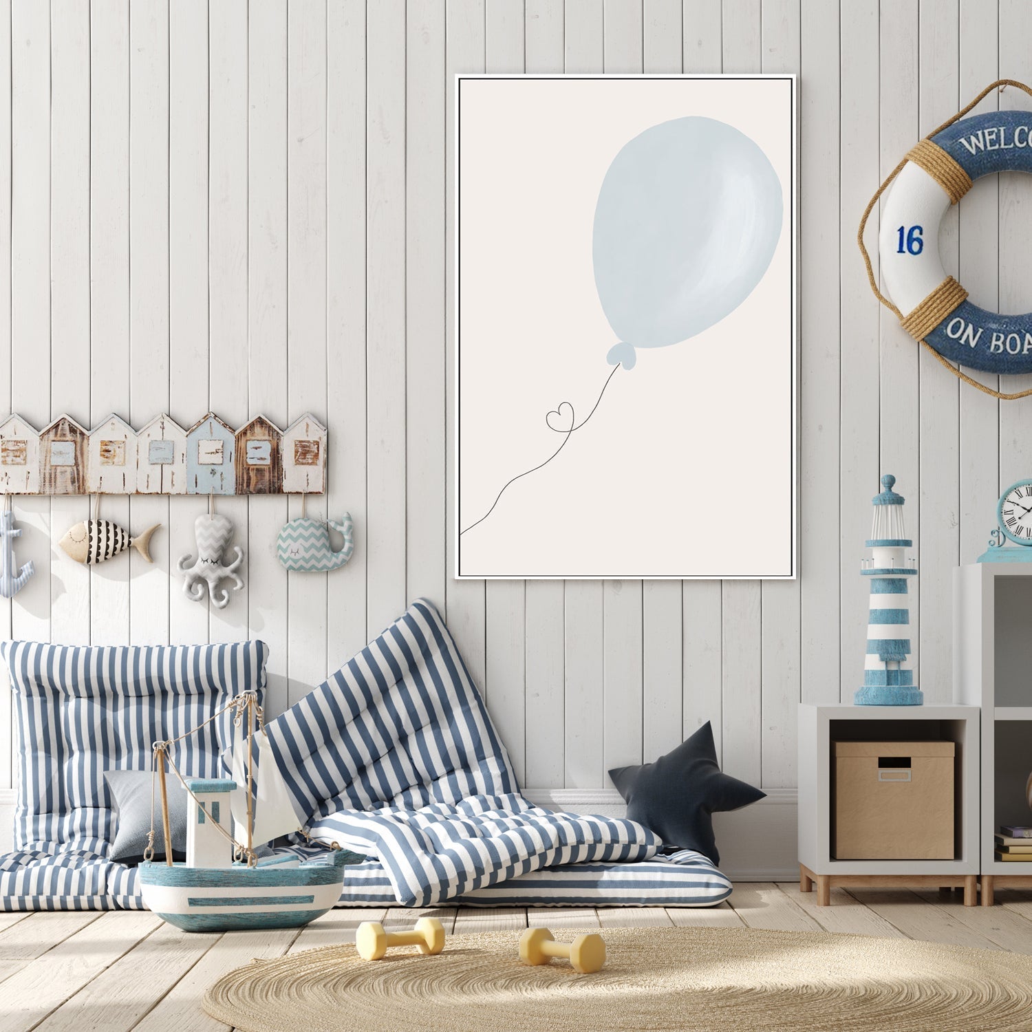 wall-art-print-canvas-poster-framed-Blue Balloon , By Menina Lisboa-2