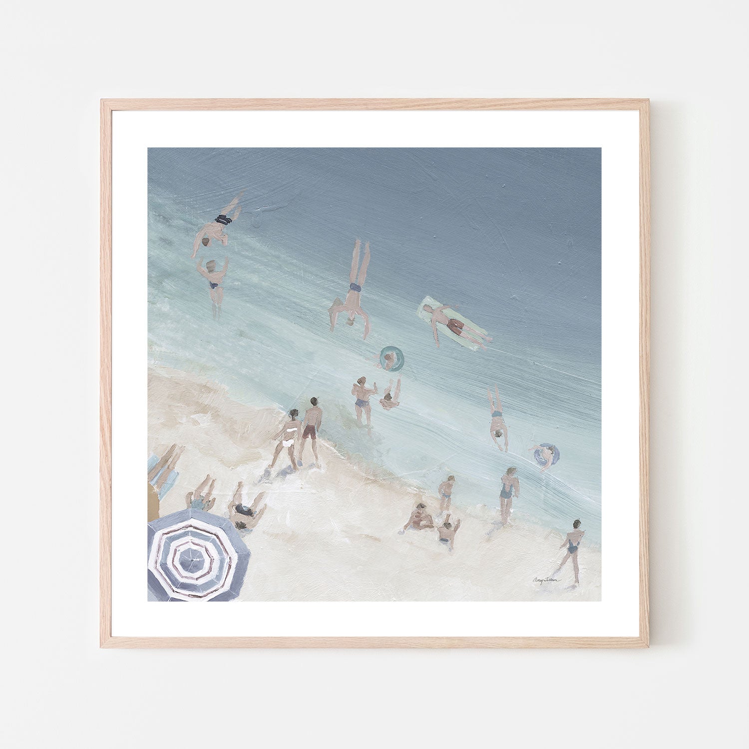 wall-art-print-canvas-poster-framed-Blue Beach , By Avery Tilmon-GIOIA-WALL-ART