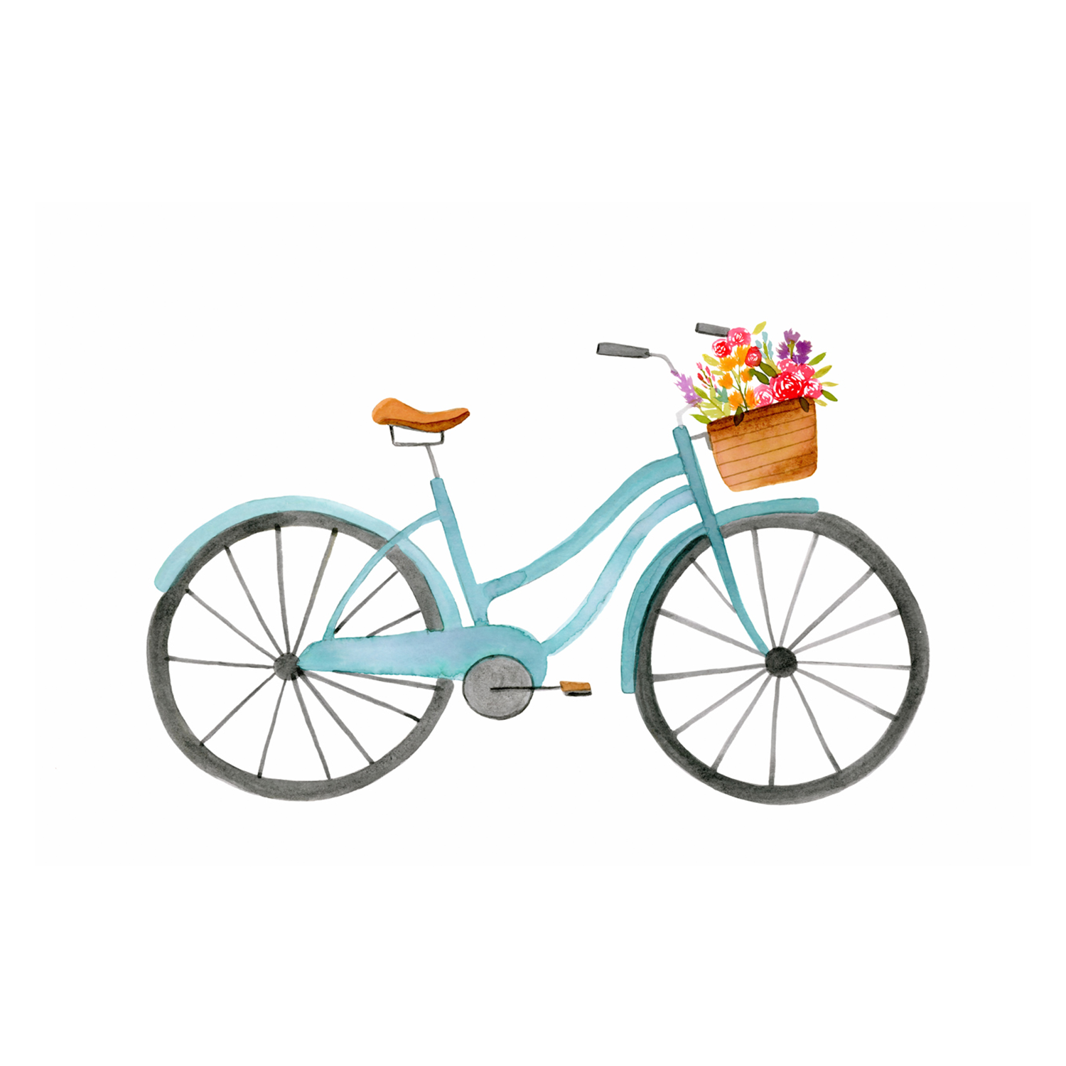 wall-art-print-canvas-poster-framed-Blue Bike , By Lisa Nohren-1