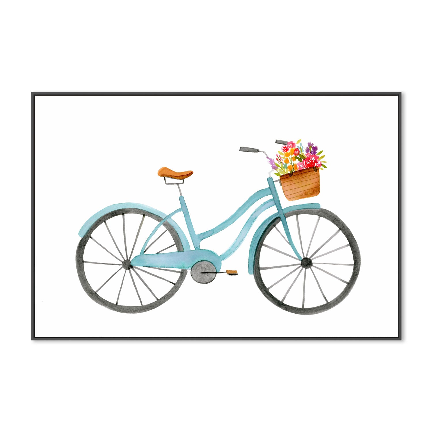 wall-art-print-canvas-poster-framed-Blue Bike , By Lisa Nohren-3