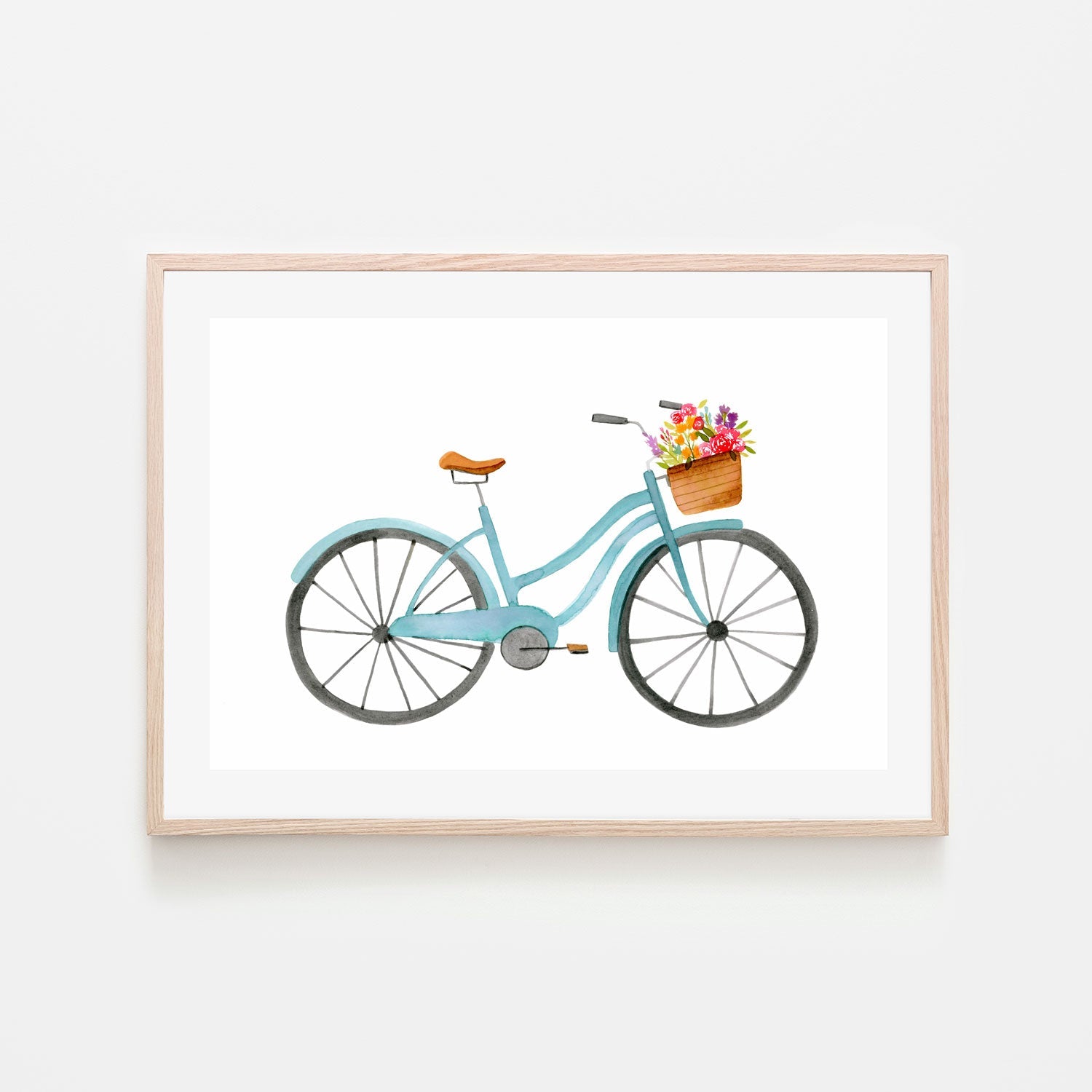 wall-art-print-canvas-poster-framed-Blue Bike , By Lisa Nohren-6