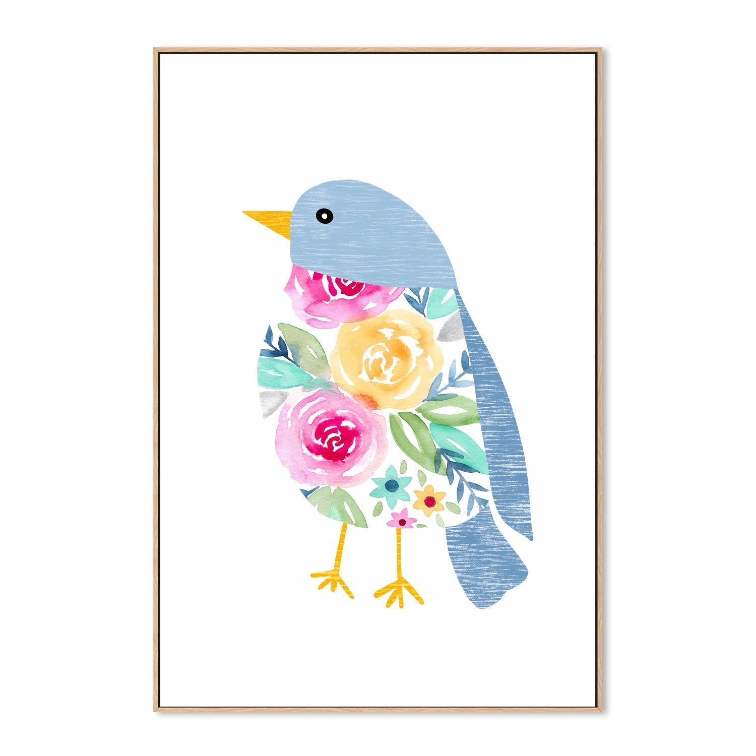 wall-art-print-canvas-poster-framed-Blue Bird , By Lisa Nohren-4