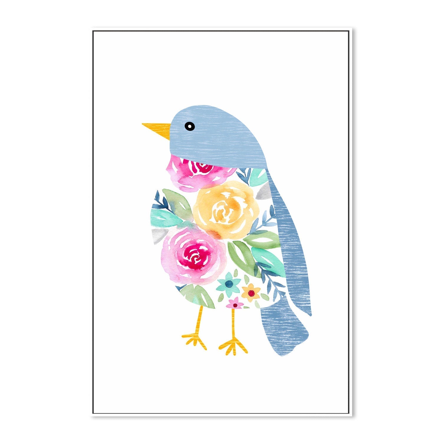 wall-art-print-canvas-poster-framed-Blue Bird , By Lisa Nohren-5