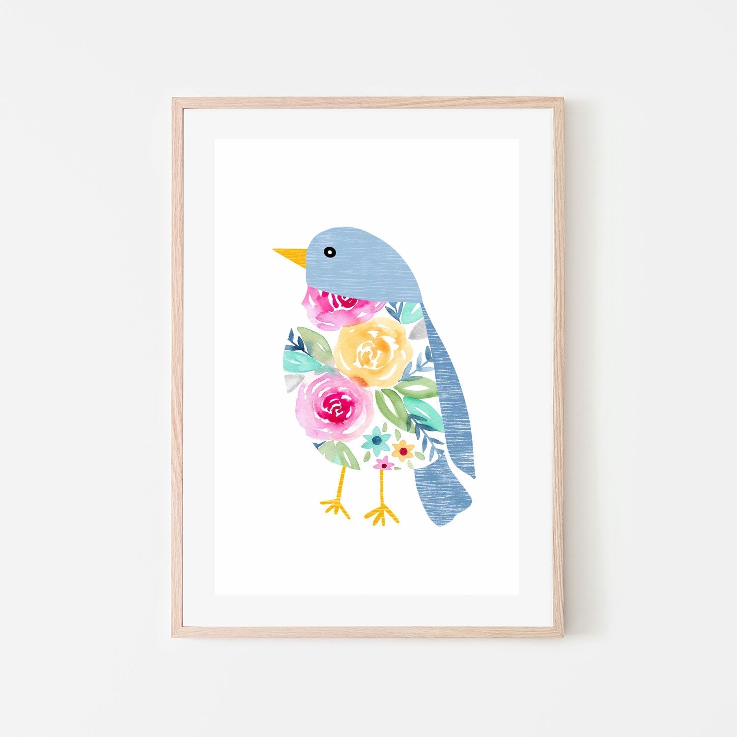 wall-art-print-canvas-poster-framed-Blue Bird , By Lisa Nohren-6