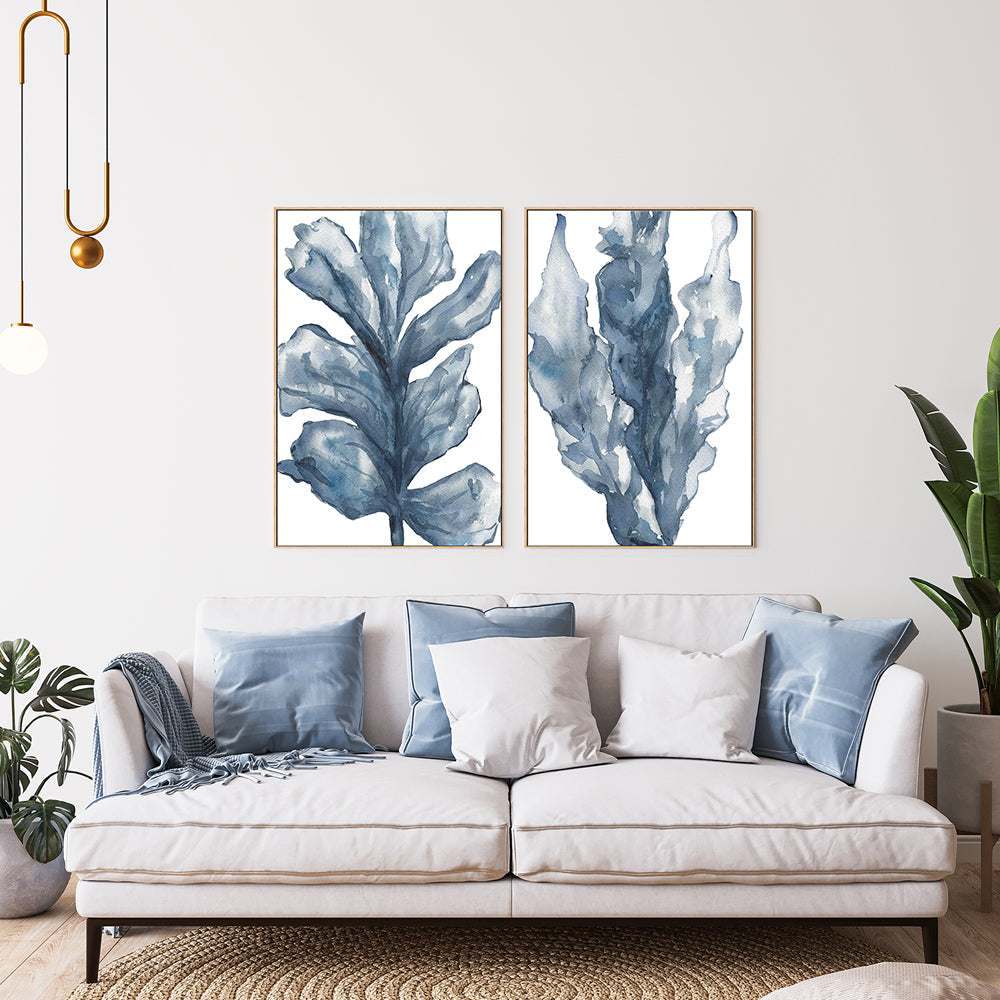 Blue Coral, Set of 2 , By Emily Wood