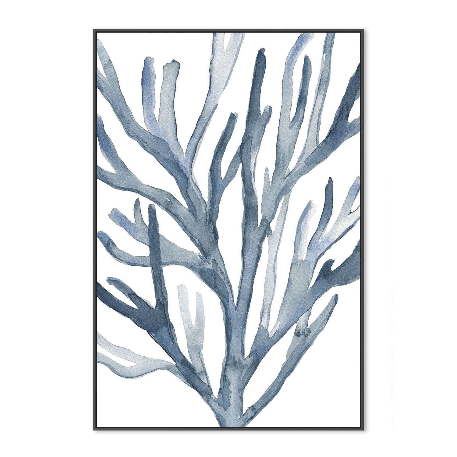 wall-art-print-canvas-poster-framed-Blue Coral, Style B-by-Emily Wood-Gioia Wall Art