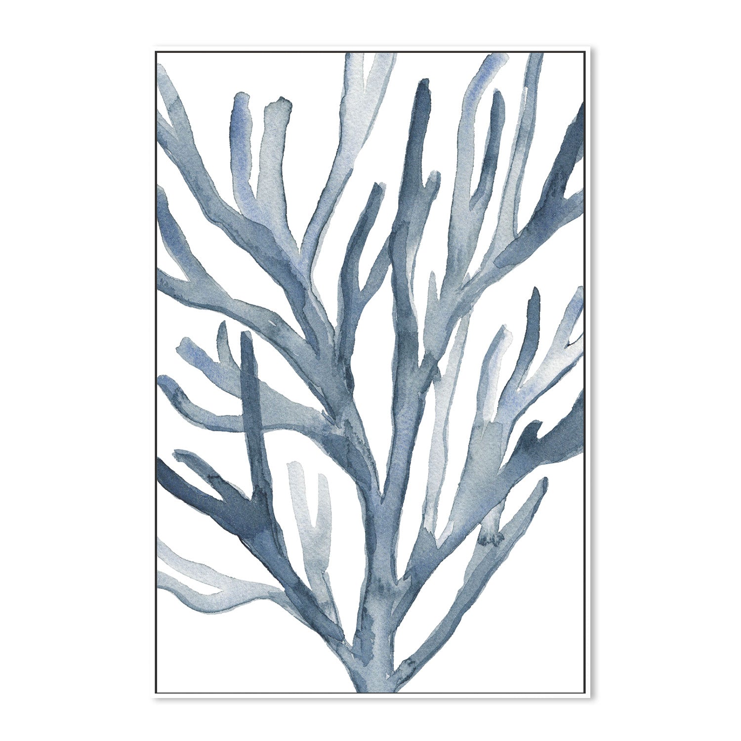 wall-art-print-canvas-poster-framed-Blue Coral, Style B-by-Emily Wood-Gioia Wall Art