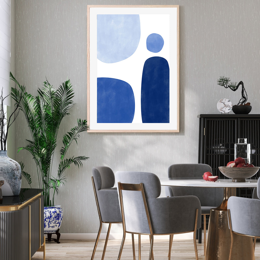 wall-art-print-canvas-poster-framed-Blue Echoes, Style A , By Elena Ristova-GIOIA-WALL-ART