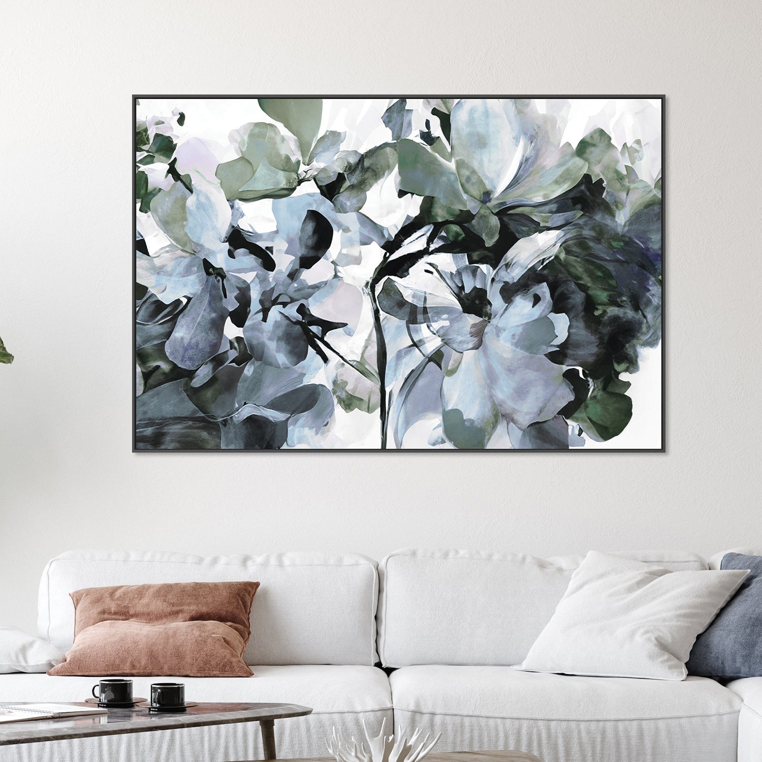 wall-art-print-canvas-poster-framed-Blue Heaven Hydrangea , By Dear Musketeer Studio-2