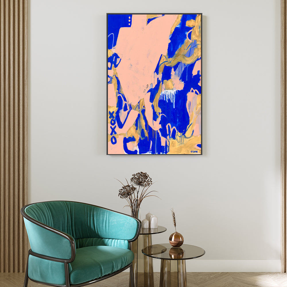 wall-art-print-canvas-poster-framed-Blue Horizons , By Belinda Stone-GIOIA-WALL-ART