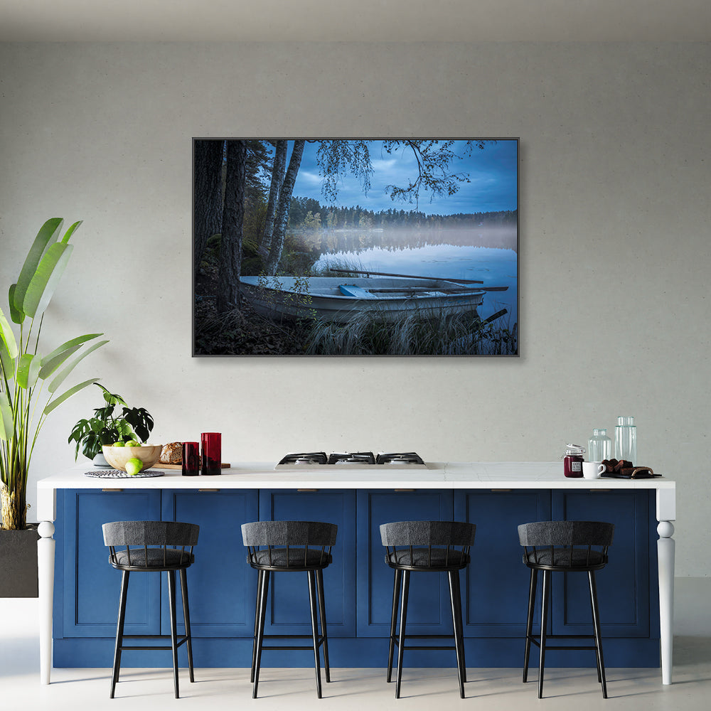 wall-art-print-canvas-poster-framed-Blue Lake , By Christian Lindsten-GIOIA-WALL-ART