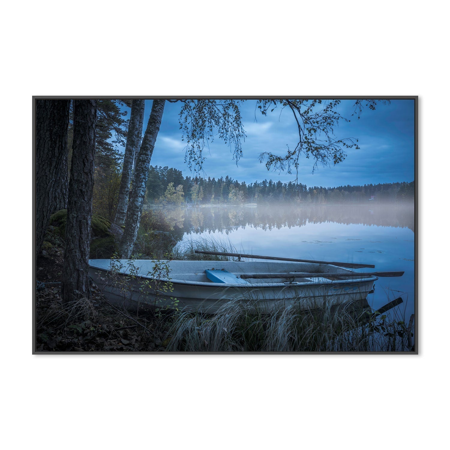 wall-art-print-canvas-poster-framed-Blue Lake , By Christian Lindsten-GIOIA-WALL-ART