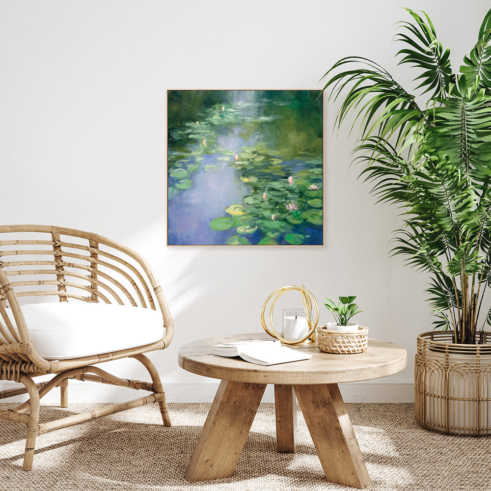 wall-art-print-canvas-poster-framed-Blue Lily, Style B-by-Julia Purinton-Gioia Wall Art