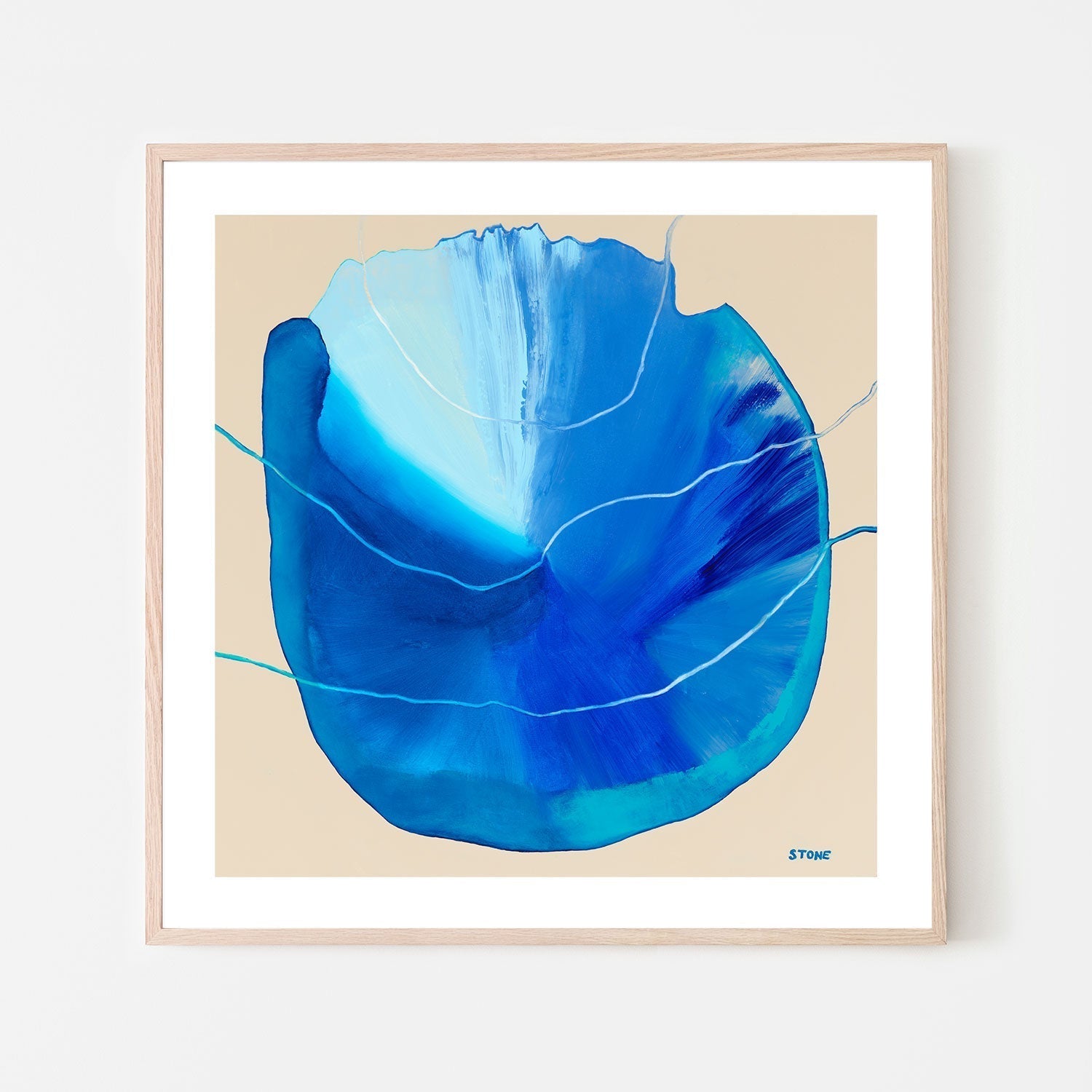 wall-art-print-canvas-poster-framed-Blue Luxe, Style B , By Belinda Stone-GIOIA-WALL-ART