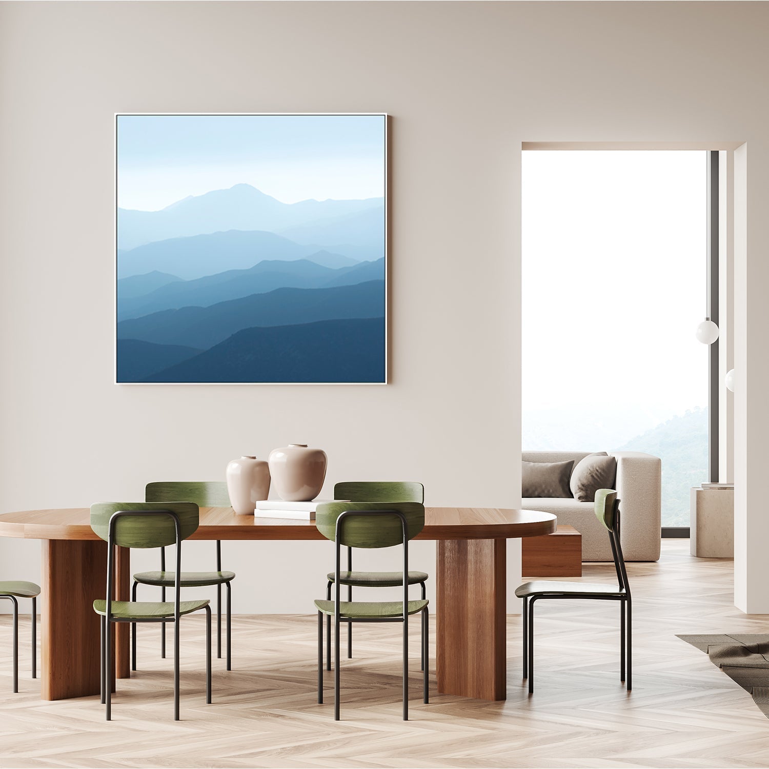 wall-art-print-canvas-poster-framed-Blue Mountains, Style C , By Hope Bainbridge-7