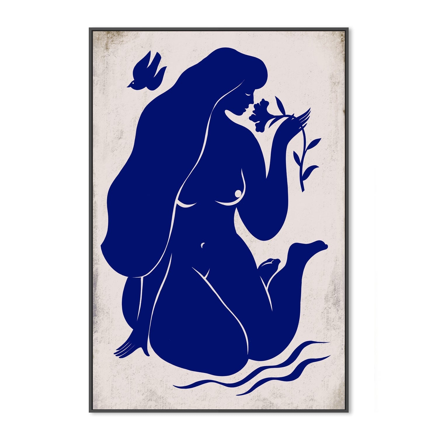 wall-art-print-canvas-poster-framed-Blue Nude By The River , By Marco Marella-3