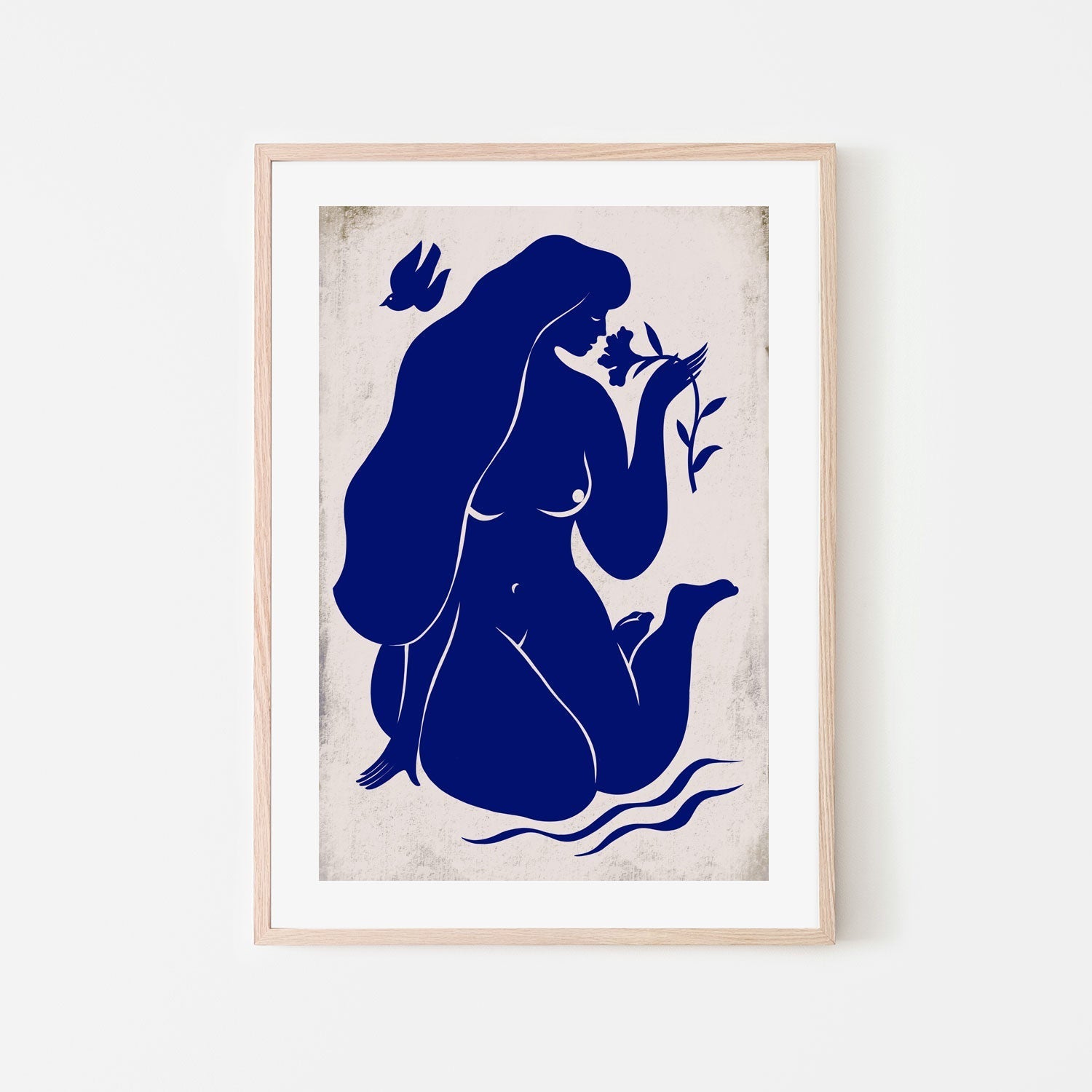 wall-art-print-canvas-poster-framed-Blue Nude By The River , By Marco Marella-6