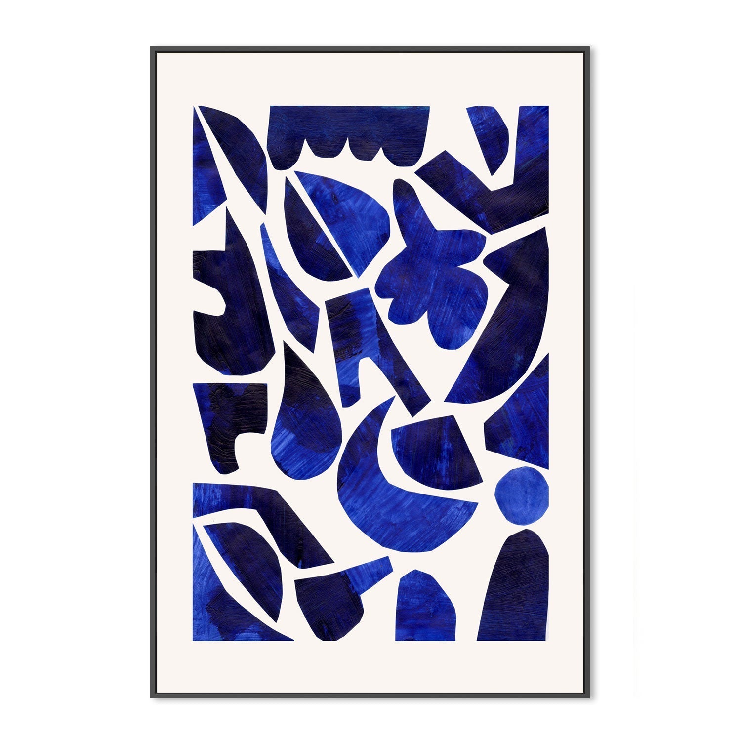 wall-art-print-canvas-poster-framed-Blue Puzzle , By Ejaaz Haniff-GIOIA-WALL-ART